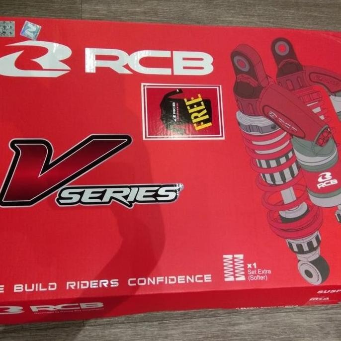 SHOCK RCB BLACK V SERIES YAMAHA XMAX UKURAN 350 MM | SHOCK RCB ORI