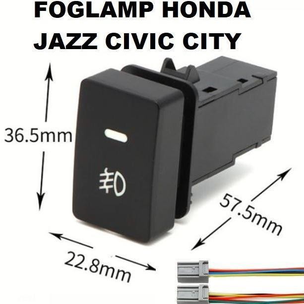 Promo Saklar Switch foglamp HONDA JAZZ CIVIC CITY fog light kabut mobil COD