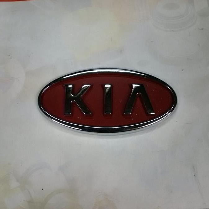 emblem logo kia oval merah timbul variasi mobil kia