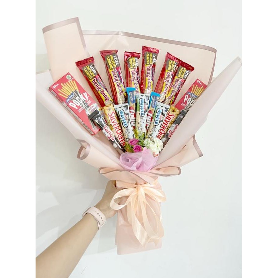 

Snack bucket bogor / snack bouqet bogor / hadiah valentine