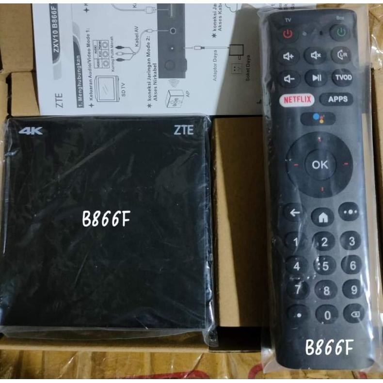 NEW STB Android ZTE B866F Netflix 4K HDR [terbaik][terlaris]