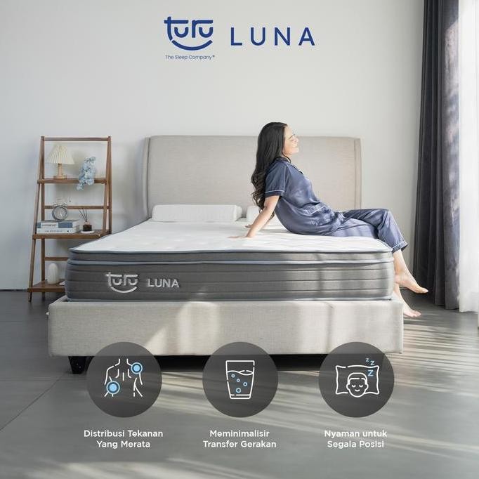 Kasur Busa Premium TURU LUNA Plush Top Natural Latex ukuran 160x200