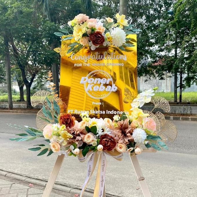 LUXIO Standing Acrylic - Bunga papan akrilik congrats ucapan besar