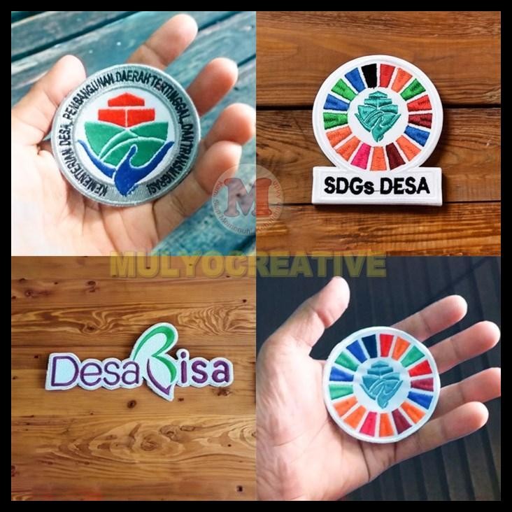GRATIS ONGKIR BORDIR KEMENDESA SDGS DESA BISA EMBLEM PATCH SDGS KEMENDESA 