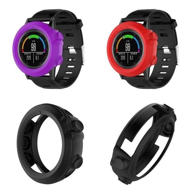 Garmin Fenix 3 HR Sapphire - Case Cover Bumper Polos Silikon Karet murah