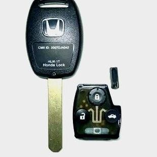 Kunci honda accord CM 5 gen7 CRV gen2 + chip  dan transmiter remote