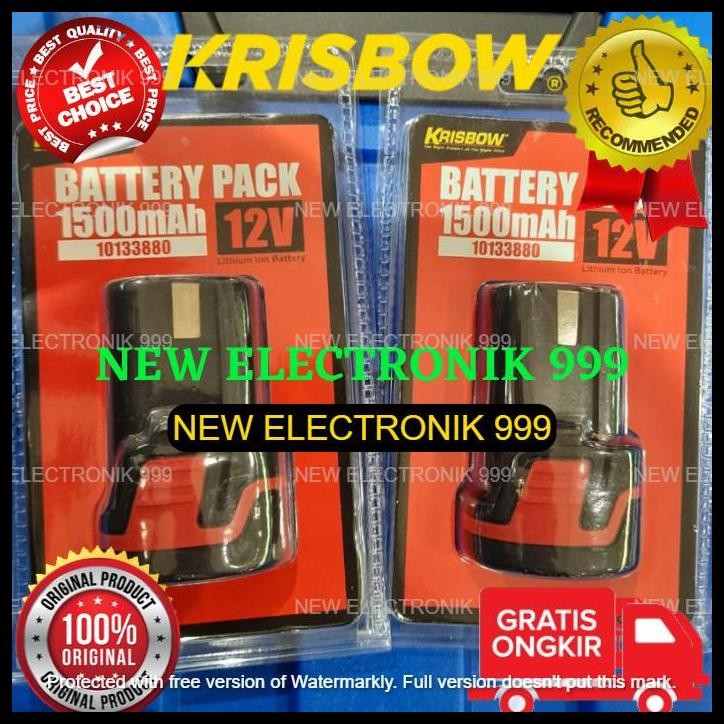 DISKON BATERAI BOR KRISBOW 12V UNTUK BOR KRISBOW 12V 1.5 AH 