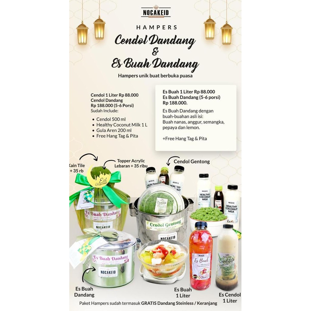 

Super Sale!, Es Buah Dandang Sehat Minuman Hampers Unik, Hampers Ramadhan, Lebaran