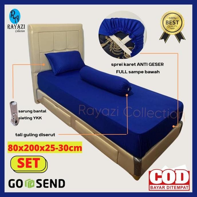 SPREI KARET (SET) ANTI LEPAS/ANTI GESER Uk. 80x200x25-30 CM SPRINGBED