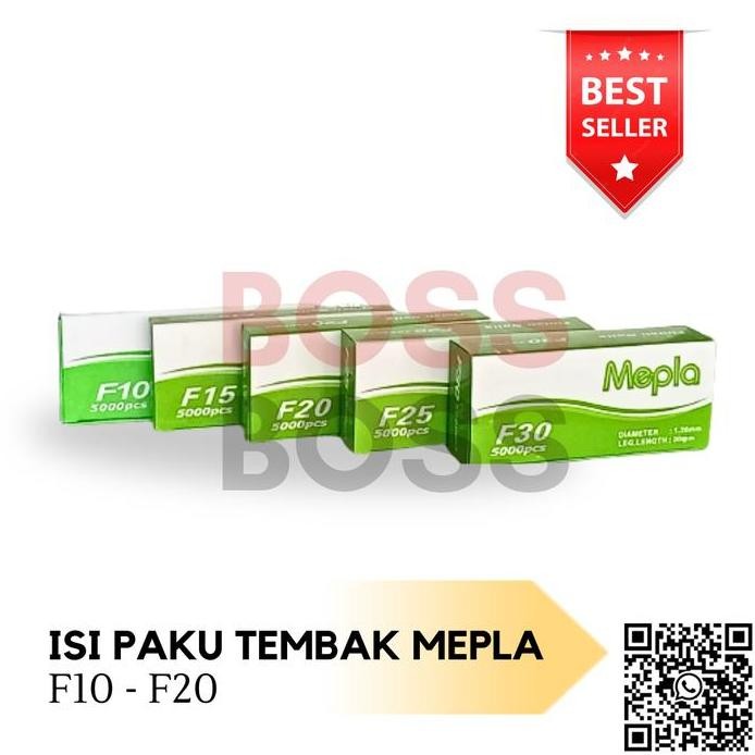 

ready !!! PAKU TEMBAK ANGIN MEPLA ISI STAPLES ANGIN HIJAU F15 F20 F25 F30