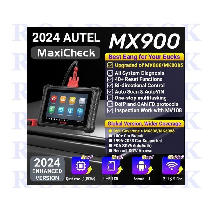 TERBARU - AUTEL MaxiCheck MX900 Scanner Mobil diatas MX808 MX808S RESMI Indonesi
