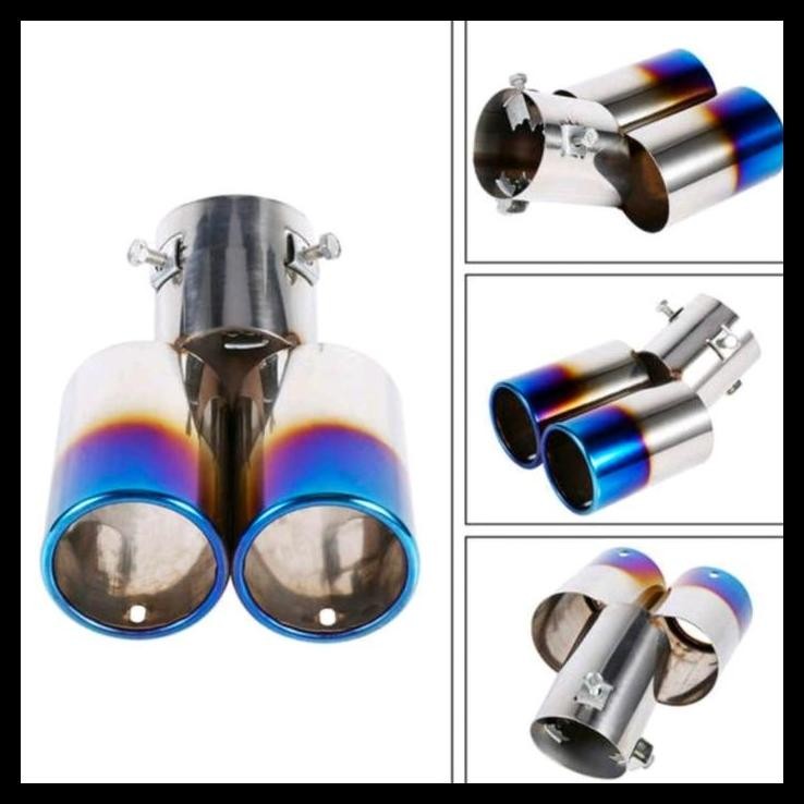 TERBARU KNALPOT 2 LUBANG MOBIL ESPASS DAIHATSU MUFFLER PELANGI SETENGAH