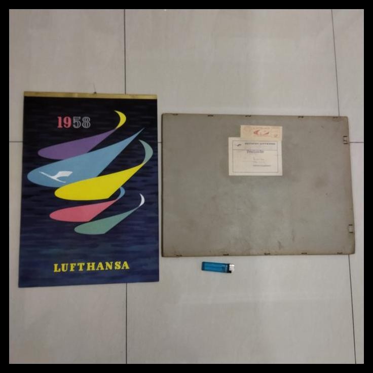 

BEST DEAL PAJANGAN KALENDER LUFTHANSA TAHUN 1958 !