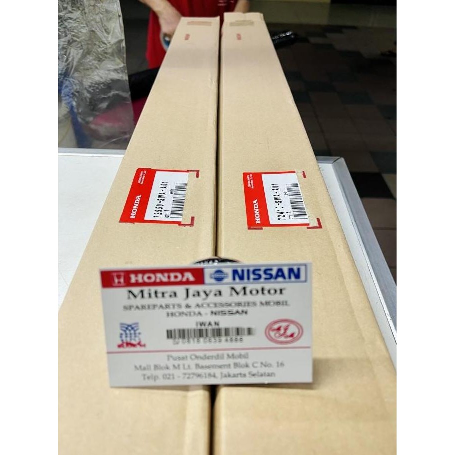 Pelipit karet kaca luar pintu 1 set honda crv GEN3 ORINAL THAILAND