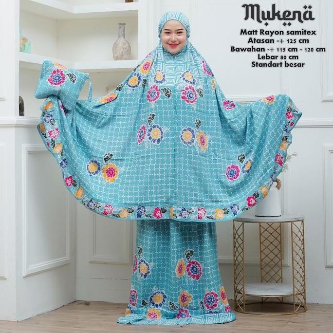 MUKENA BATIK CAP PEKALONGAN STANDAR JUMBO RAYON SAMITEX