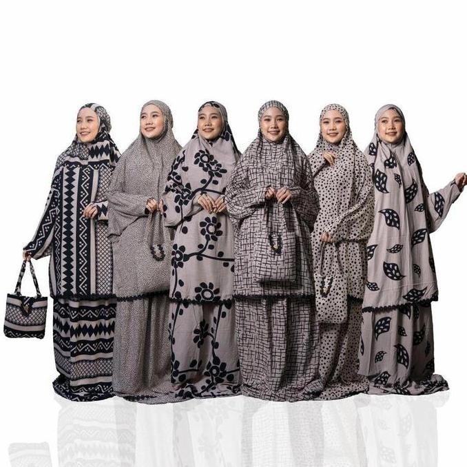 MUKENA HADRAMAUT MILO POTONGAN BERLENGAN