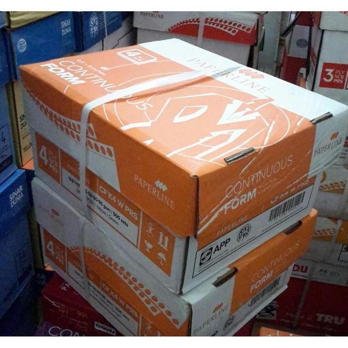 

Continuous form Paperline 9,5 x 11 4 ply prs / bagi dua