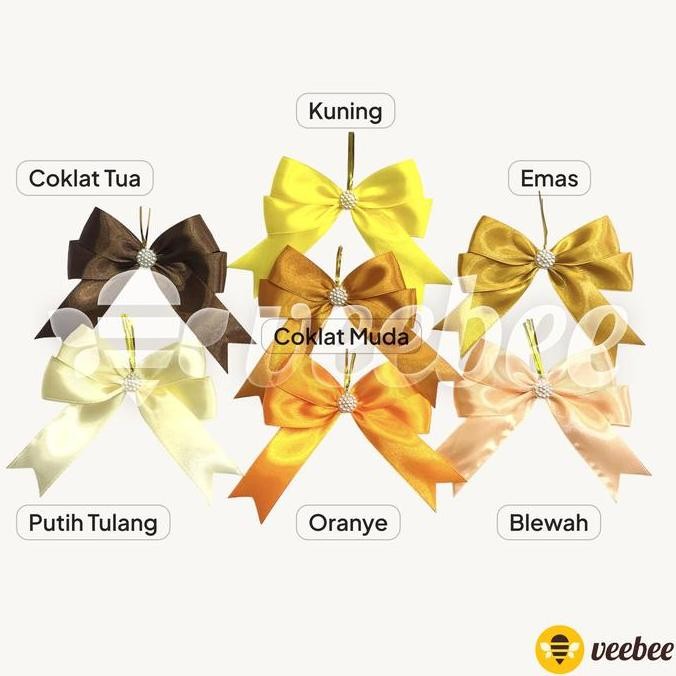 

] Pita susun 1 Monte seri Kuning/ Pita hias hampers ulang tahun wedding