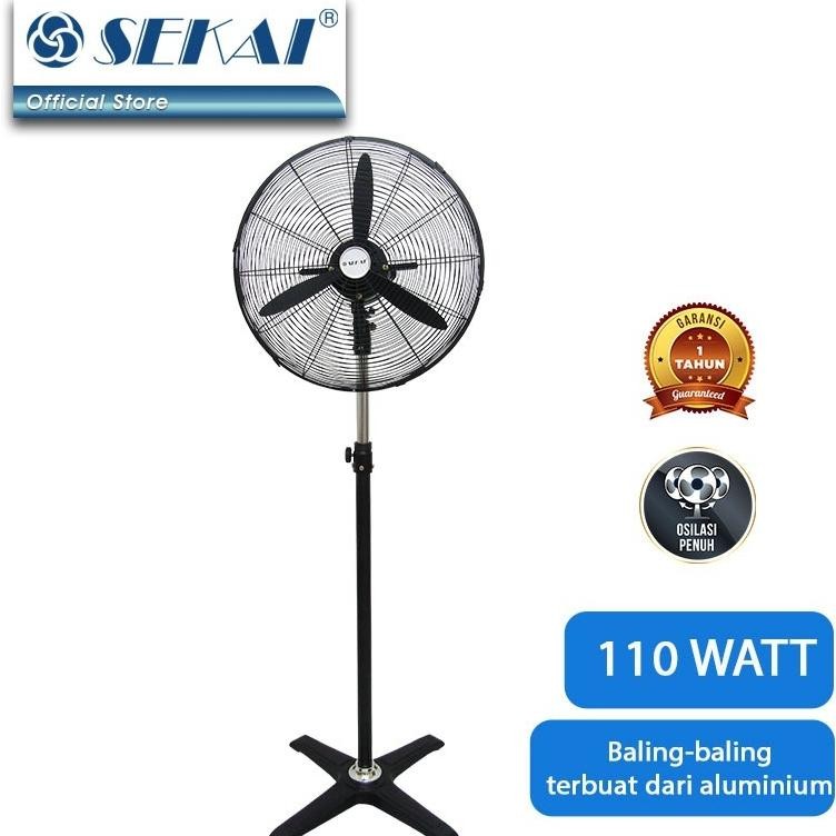Sekai IST2088 Kipas Angin Berdiri Industrial Tornado Besi 20 inch - FREE ONGKIR Jabodetabek