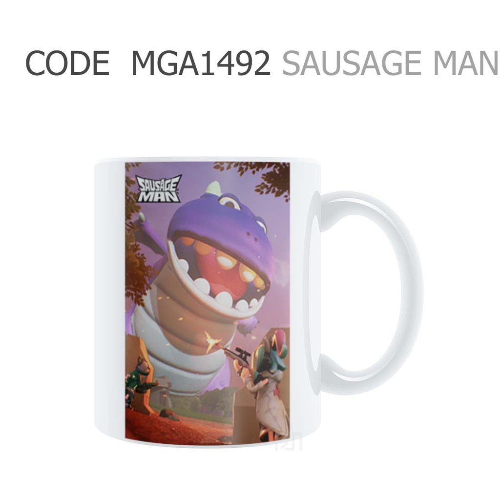 MUGLICIOUS MGA1492 SAUSAGE MAN Gaming Artwork Gelas Mug
