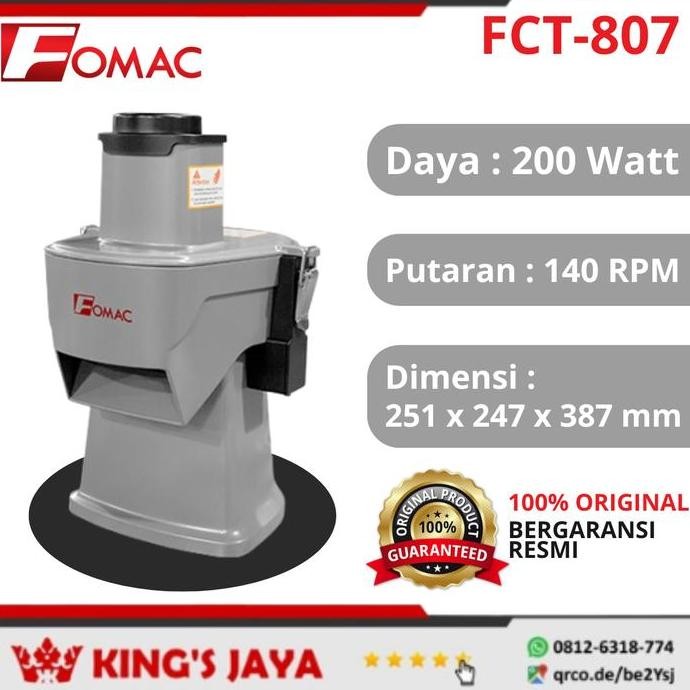 hanya disini] Mesin Pemotong Pengiris Sayuran FOMAC FCT-807 Vegetable Cutter - Mesin Potong Iris Dad