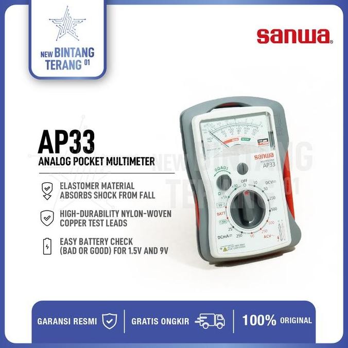 Analog Multitesters Sanwa Ap33