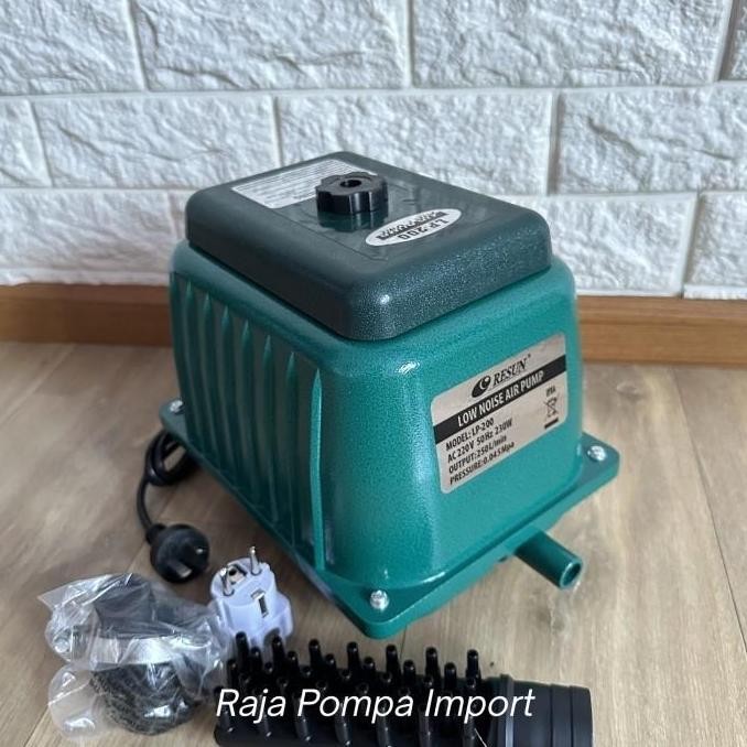 RESUN LP200 POMPA UDARA AERATOR AIR PUMP BLOWER AQUARIUM KOLAM IKAN