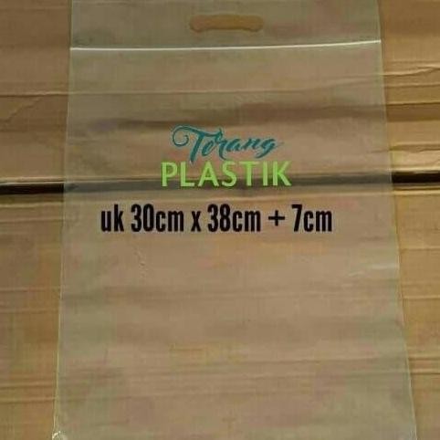 Plastik Ziplock Klip 30x38 cm Transparan Packing Baju Makanan