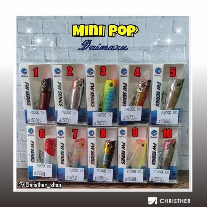 NEW Mini Popper FW Series KUAT dan Berkualitas/Fishing By: Daimaru
