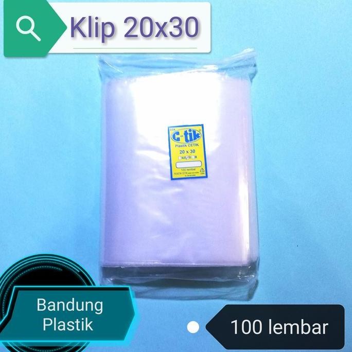 Plastik Klip / Cetik 20x30cm - Plastik Ziplock Packing Obat Kaos Aksesoris