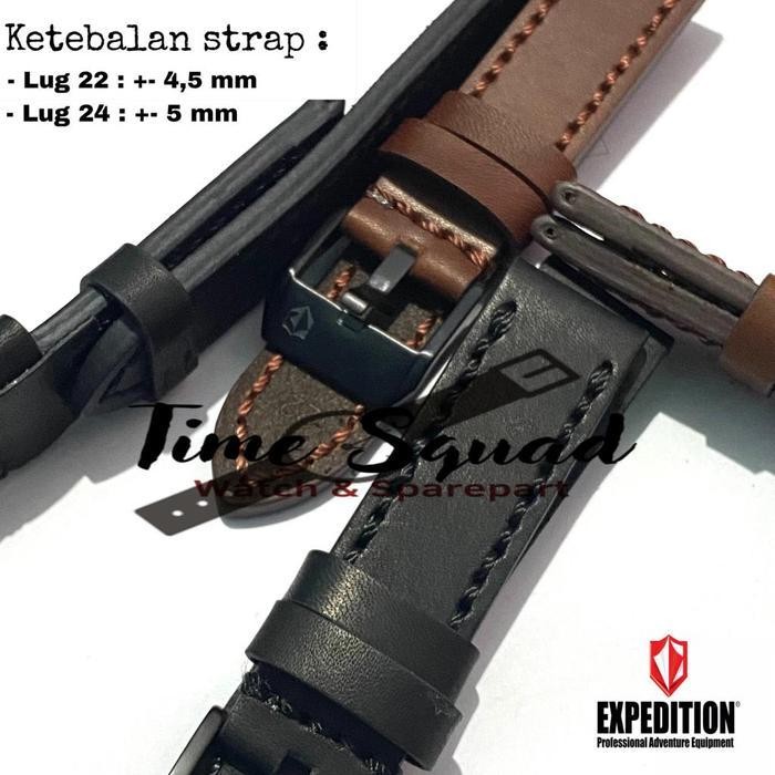 Strap Tali Jam Tangan Expedition Kulit Asli Kalep Jam Tangan Kulit