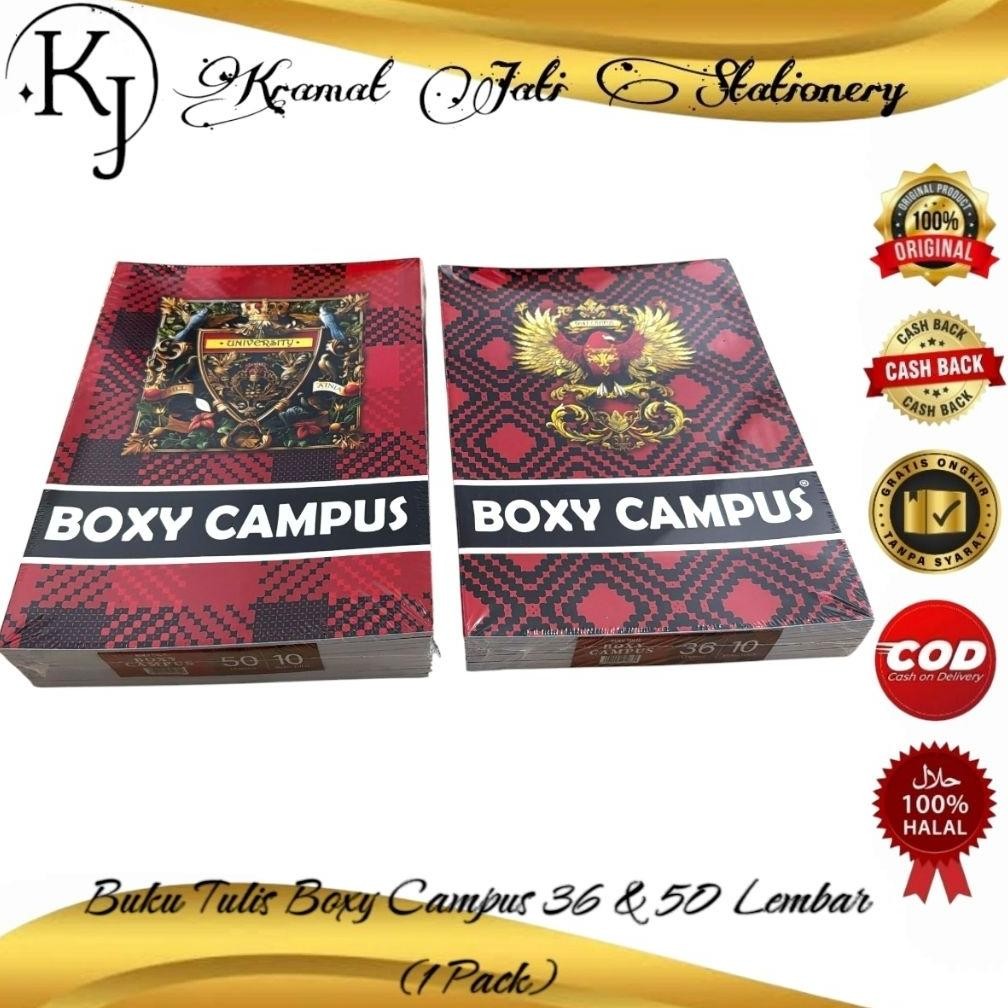 

Buku Tulis Panjang/Buku Tulis Besar Bio Boxy Campus 36 Lembar Isi 10 Buku (1 Pack)