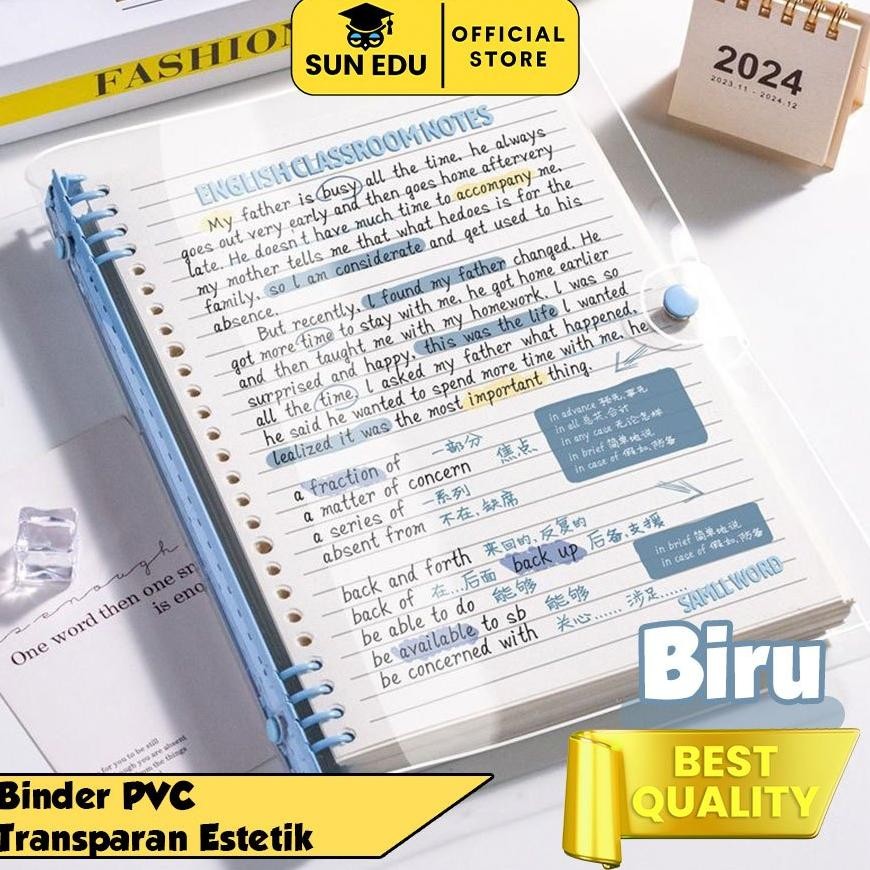 

Buku Tulis B5 Sekolah Lucu Buku Loose Leaf Ring Aesthetic/ Buku Binder Lucu / Sampul Buku Aesthetic