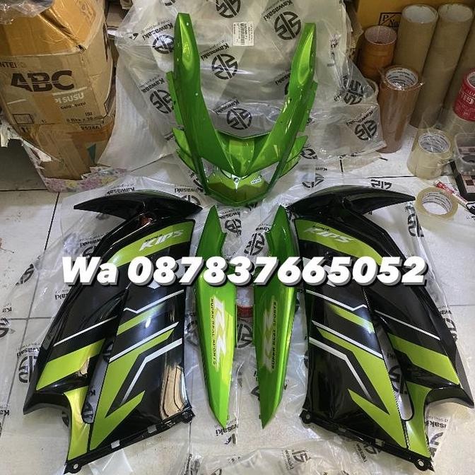 Body set sayap fairing Ninja RR new hijau 2015