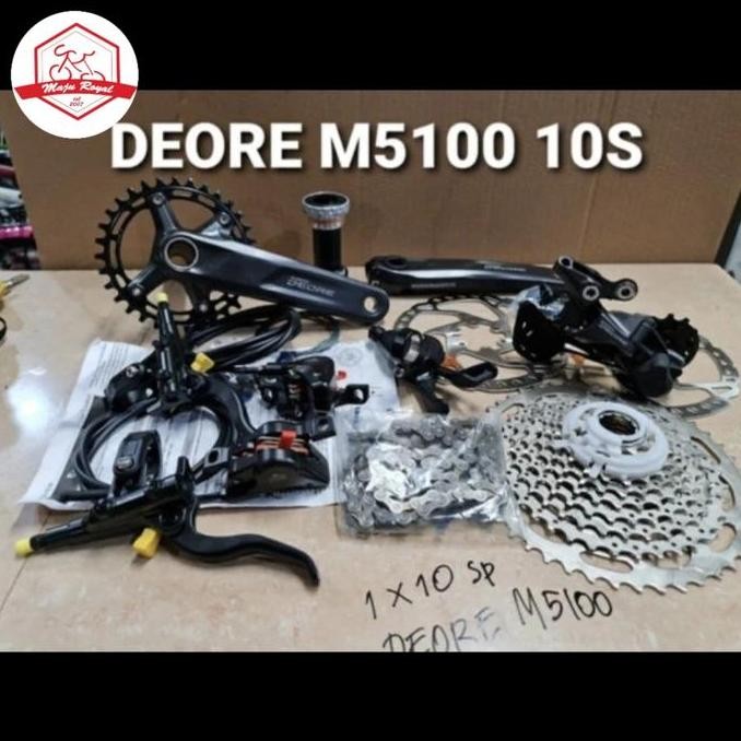 GROUPSET SHIMANO DEORE 10 SPEED FULL SET LENGKAP RD SHIFTER MTB LIPAT