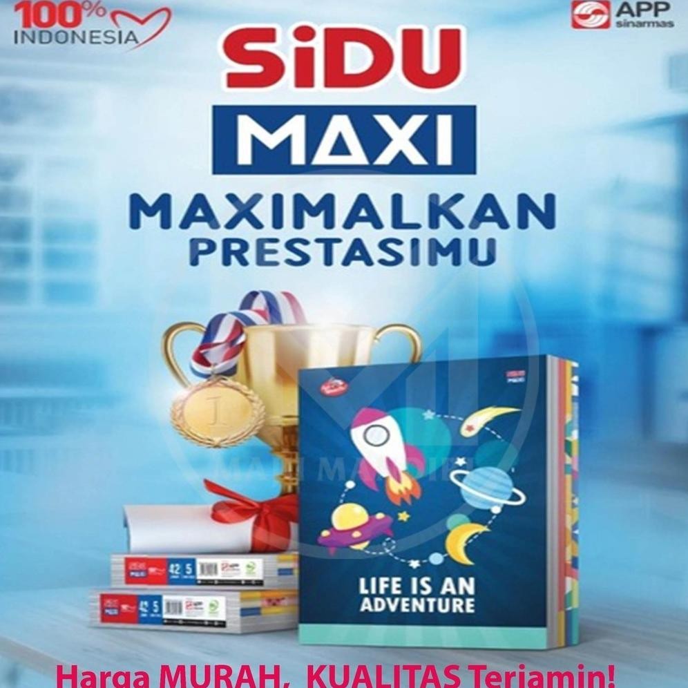 

Buku Tulis Sidu Maxi 42 Lembar / Boxy Besar 1 Pack Isi 5 Buku