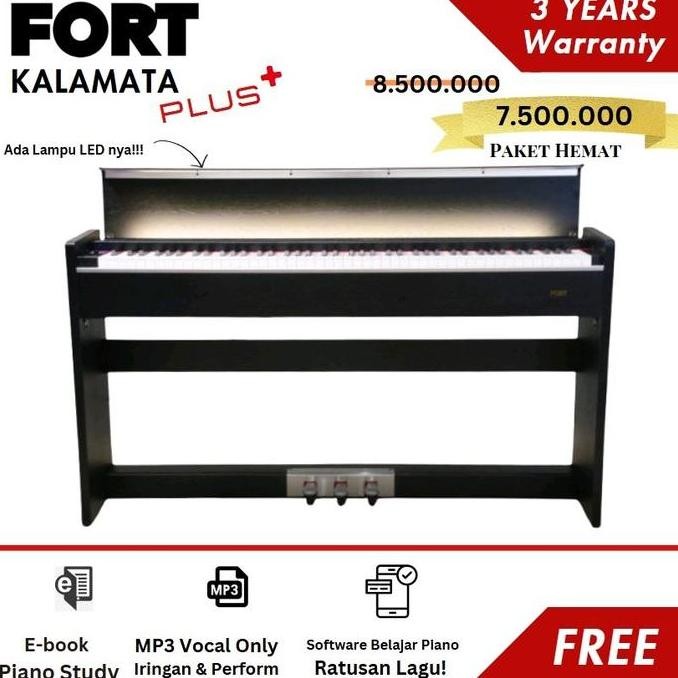baru Fort Kalamata PLUS + Digital Piano Garansi Resmi / KalamataPLUS Kalamata+ (Upgrade)