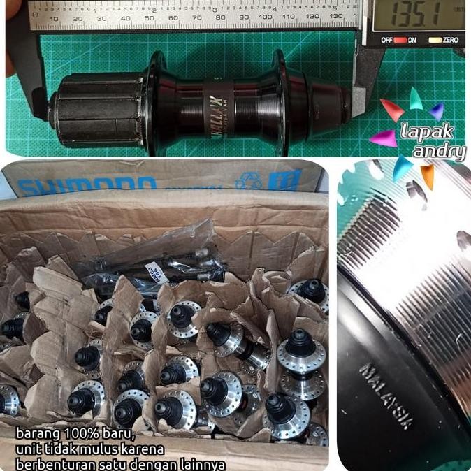 Hub Freehub 36H Shimano RM60 8 9 10 Speed Belakang Saja NOS Vintage QR