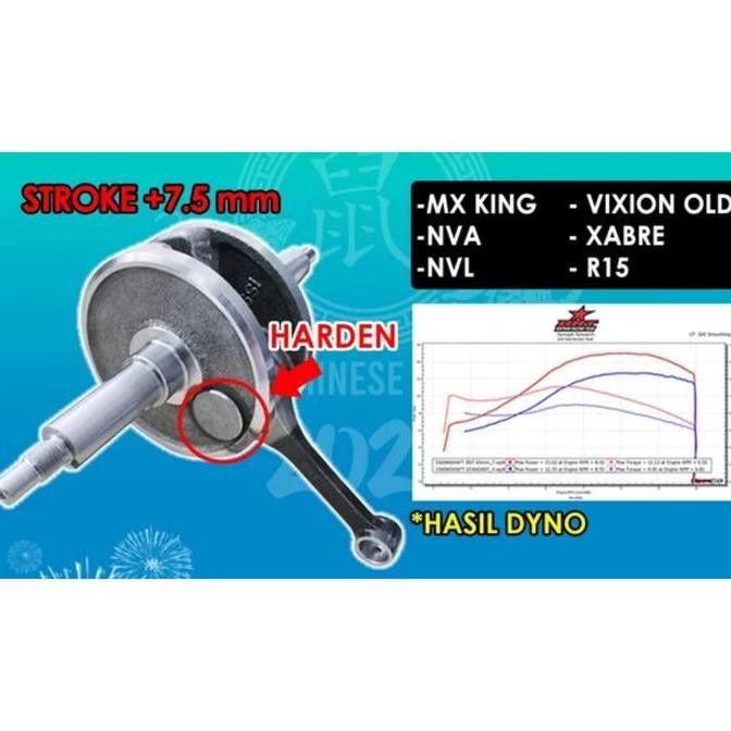 new Super Crankshaft BRT Kruk As Mx King NVA NVL R15 Vixion Xabre