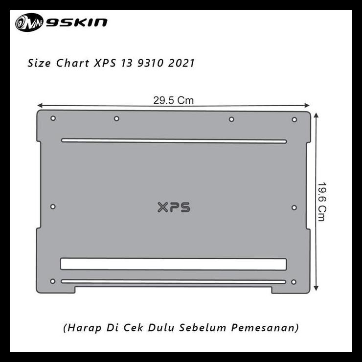 TERBARU GARSKIN DELL XPS 13 9310 2021 3M GREY DAMIERE BOTTOM 