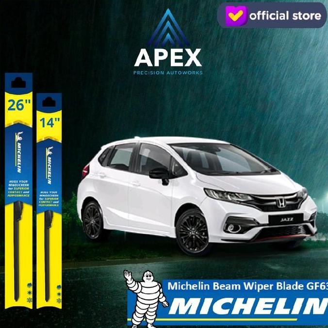 MICHELIN FRAMELESS WIPER GF63 FOR JAZZ GK5 WIPER SET ISI 2