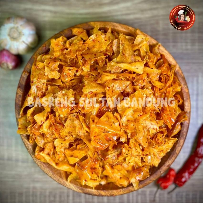 

FM Keripik Singkong Kriwil Pedas Asin 1KG Renyah Organik