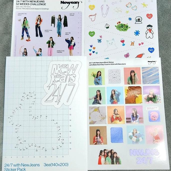 

baru Sticker set Official from NewJeans Season's Greetings 2024