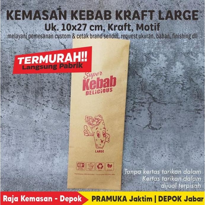

KEMASAN KEBAB KRAFT MOTIF