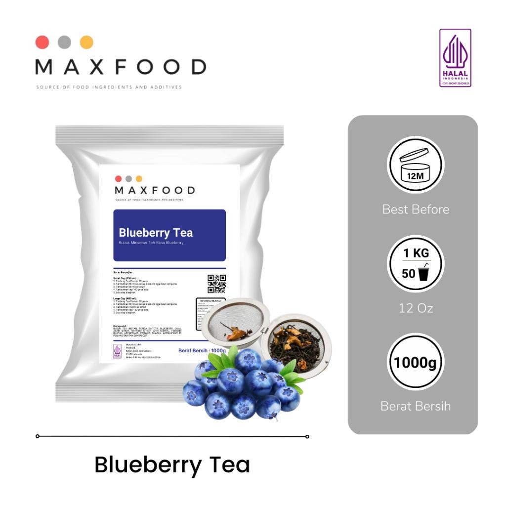 

FM Blueberry Tea/ Teh Bluberi/ Bubuk Minuman Blueberry Tea/ Blueberry Tea Powder 1kg