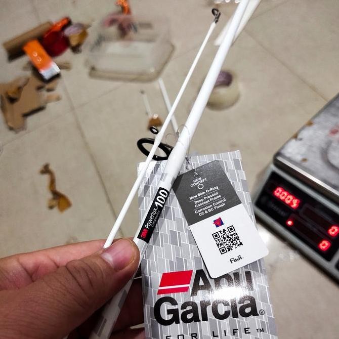 joran abu garcia veritas 602 spinning plx putih susu 2022 17 atau 20lb