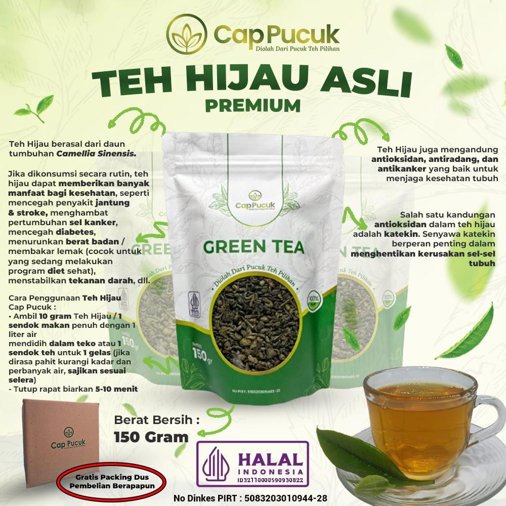 

FM TEH HIJAU (PEKO SPESIAL ) / GREEN TEA CAP PUCUK "PREMIUM