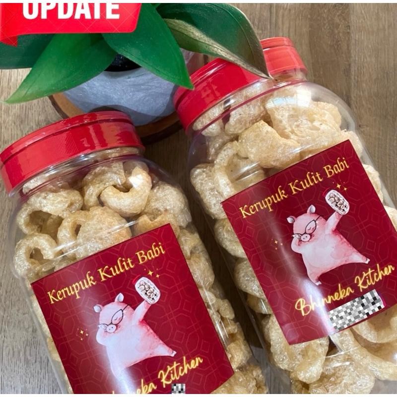 

FM Kerupuk Kulit Babi Premium, Toples Ukuran 2Liter