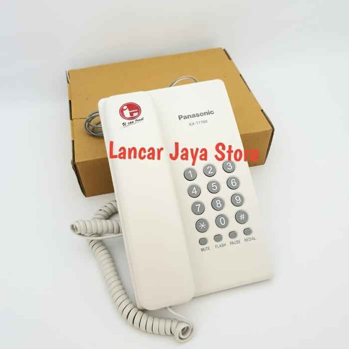 Pesawat Telepon / Telpon Kabel Rumah Panasonic Kx-T7700 - Putih