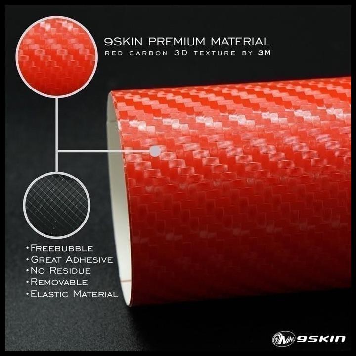 TERMURAH GARSKIN NINTENDO SWITCH OLED 3M RED CARBON LCD PANEL 